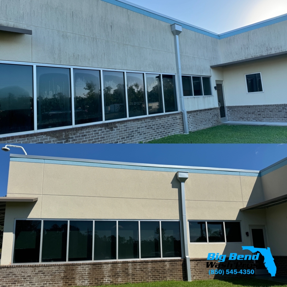 Commercial Building Soft Washing Project in Tallahassee, FL